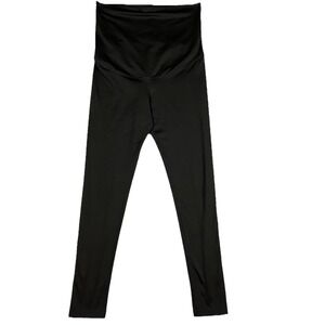 HM Mama High Waist Over the Belly Maternity Leggings Women Size M‎ Black